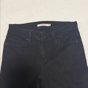 Levi's Women's 711 Jet Black Skinny Jeans